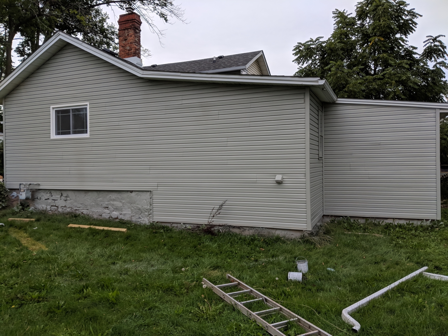 Curb appeal challenge - new bigger kitchen window