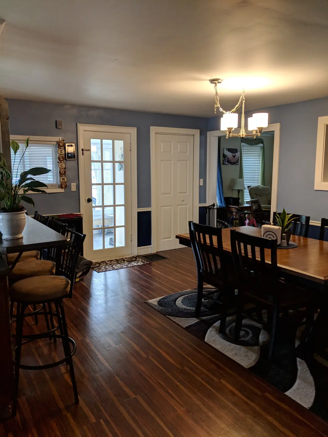 Renovated dirty old dining room