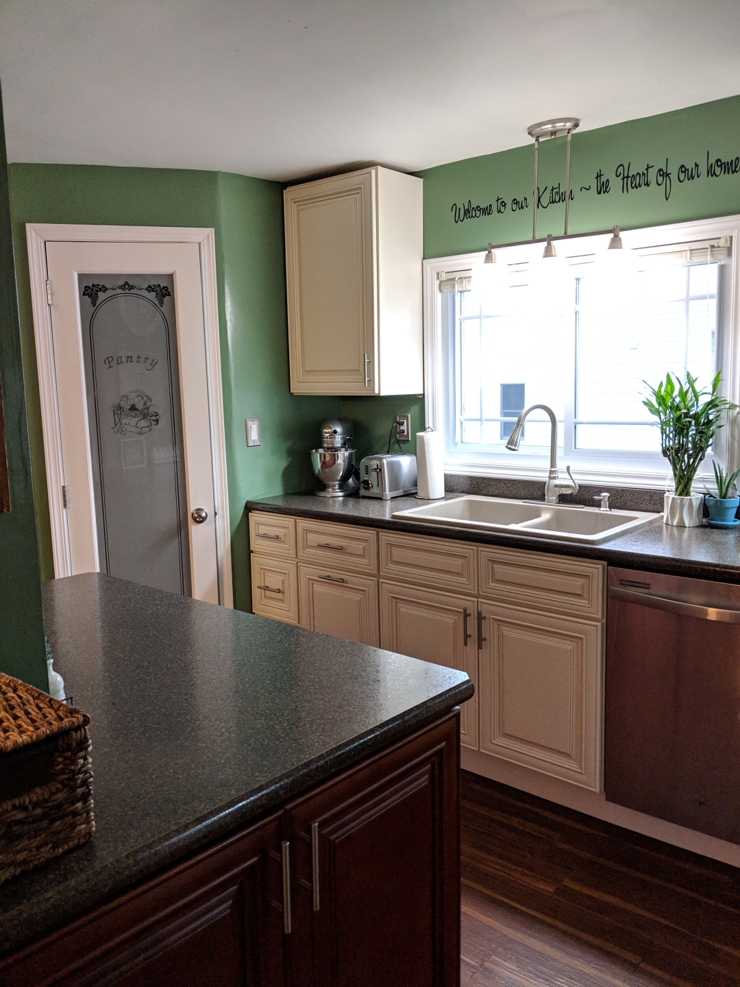 Renovated dirty old 1930's kitchen