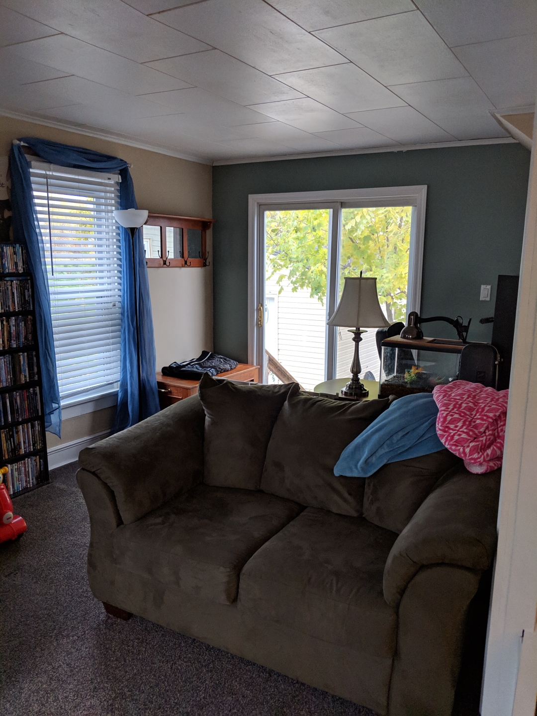 How we updated an old living room - after