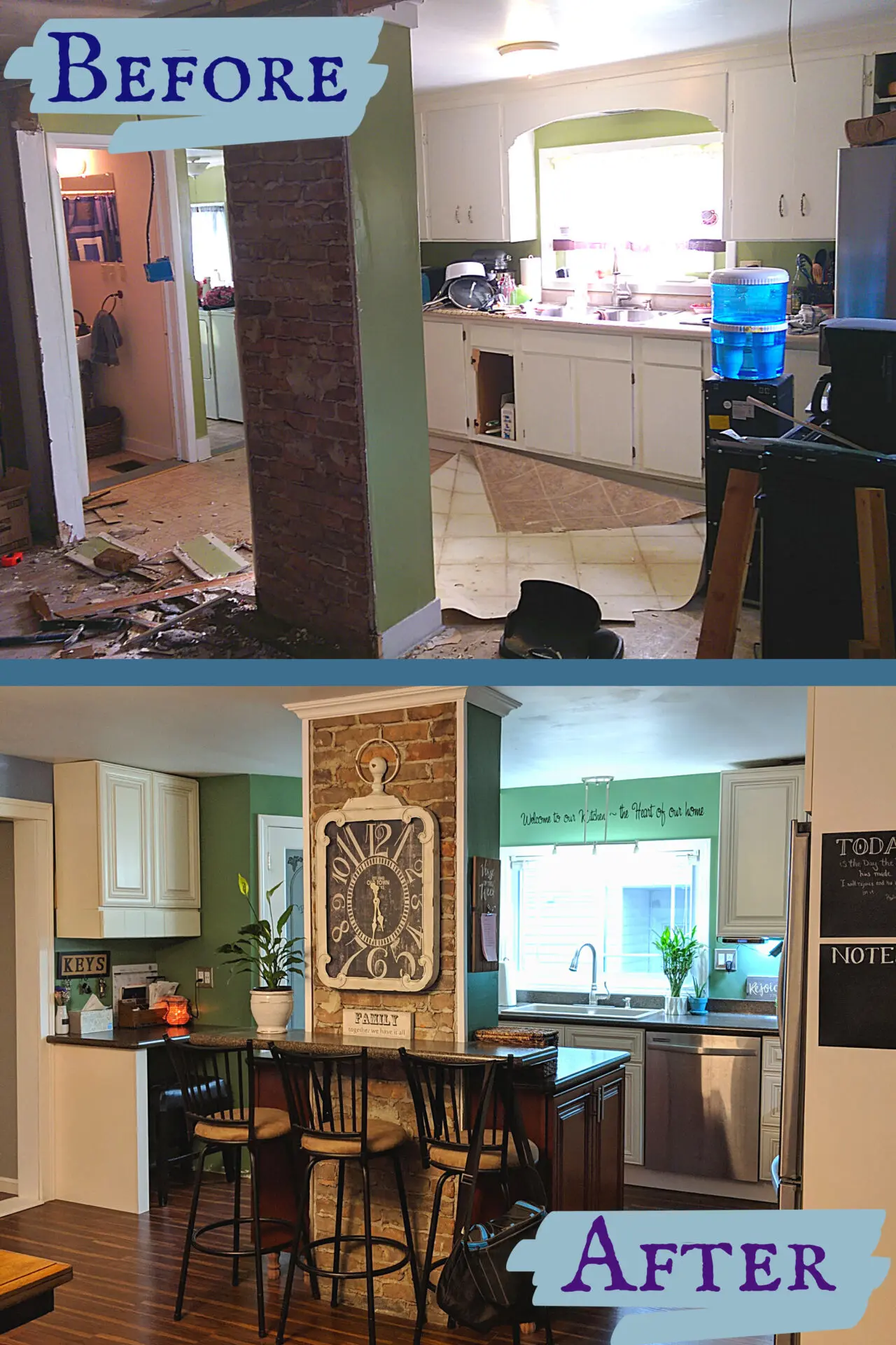 How we renovated a dirty old kitchen